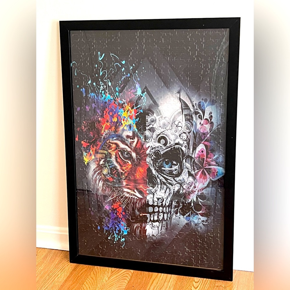 Tiger and Skull Wall Art Puzzle